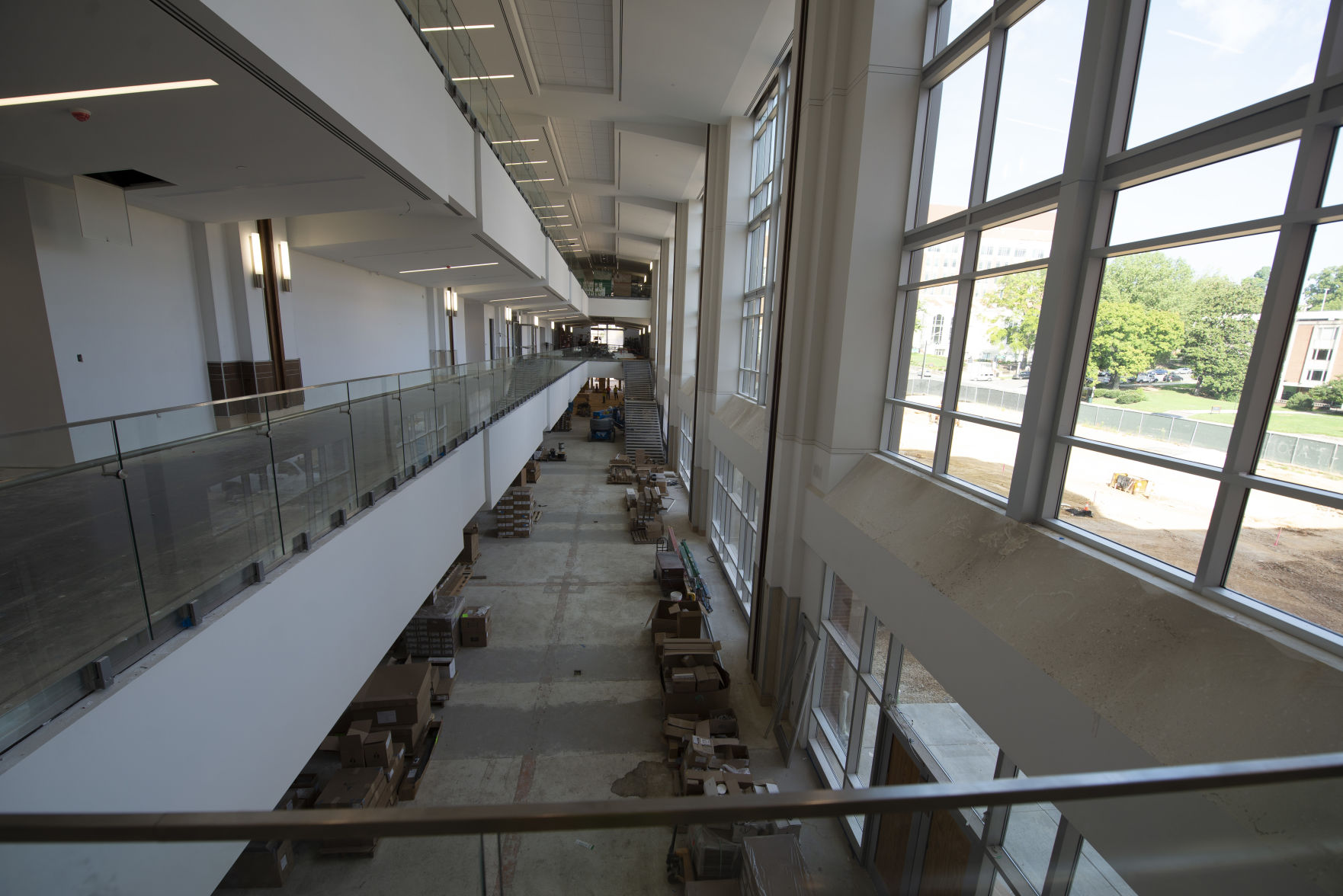 East to West Northside corridor, UT Student Union Tour - August 7, 2018